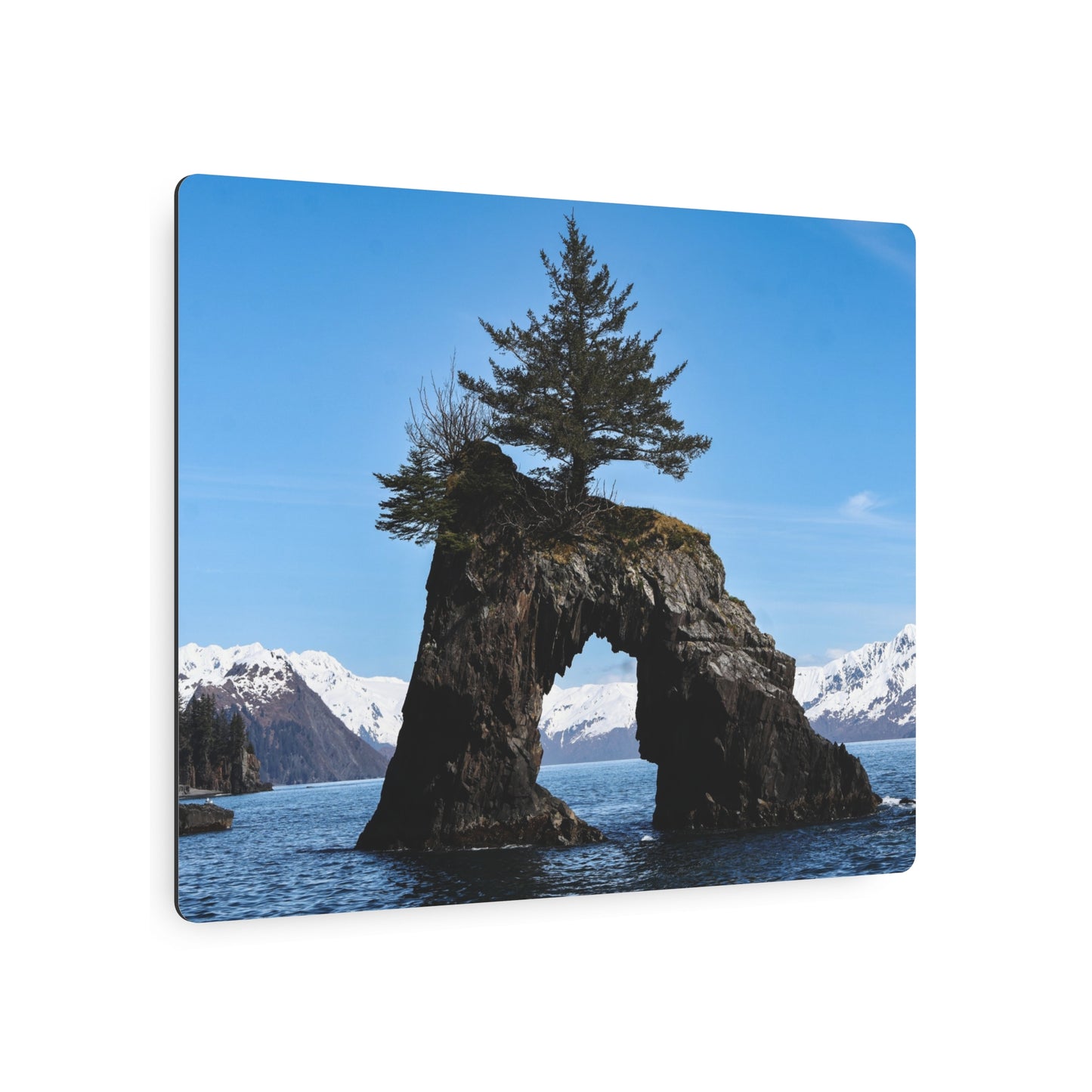Metal Art Sign ~ Kenia Fjords Arch Rock Landscape Wall Art