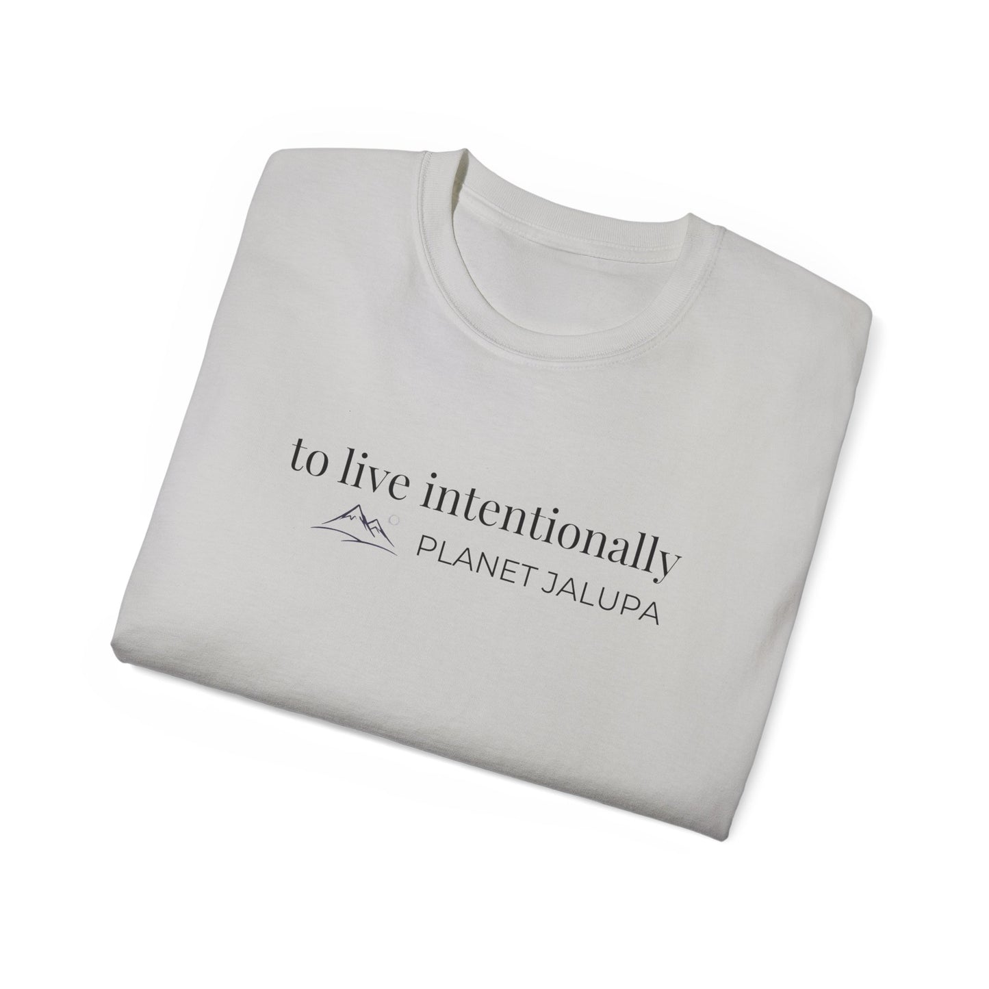To Live Intentionally ~ Minimal Inspirational T-Shirt
