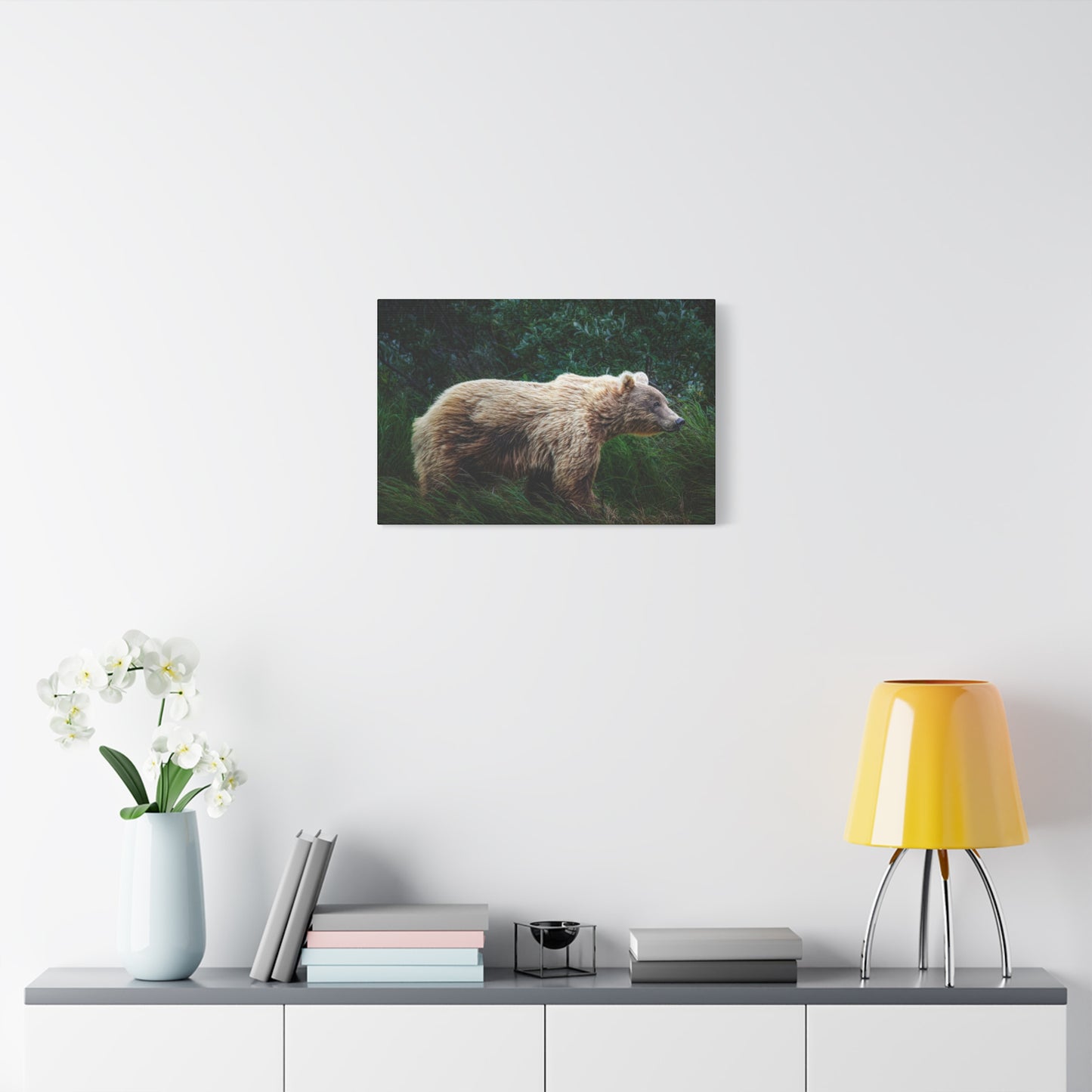 Katmai Brown Bear Canvas Print ~ Wildlife Wall Art Matte Stretched 1.25"
