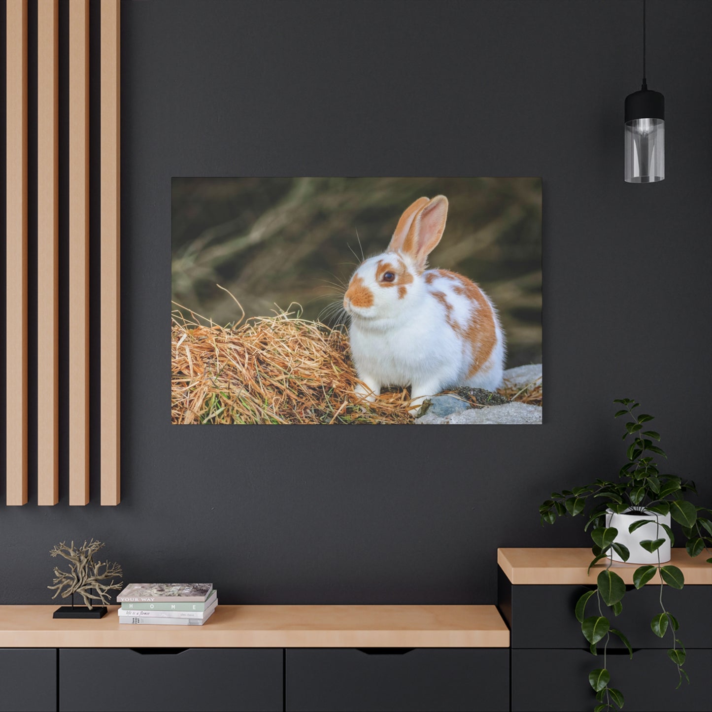 A Quiet Little Rabbit ~ Matte Stretched Canvas Print