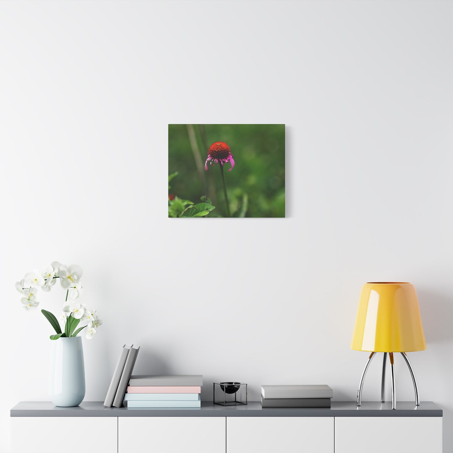 Echinacea Wildflower Canvas Print — Matte Stretched Wall Art